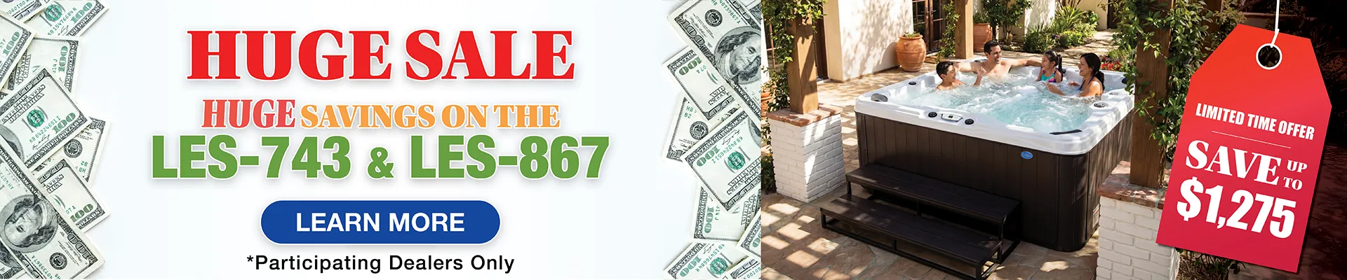 Calspas hot tub being used in a family setting - Desplaines